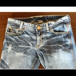 Armani Exchange AX Women's Destroy Jeans 6R x 31L